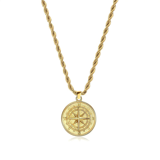 Compass Necklace (gold)