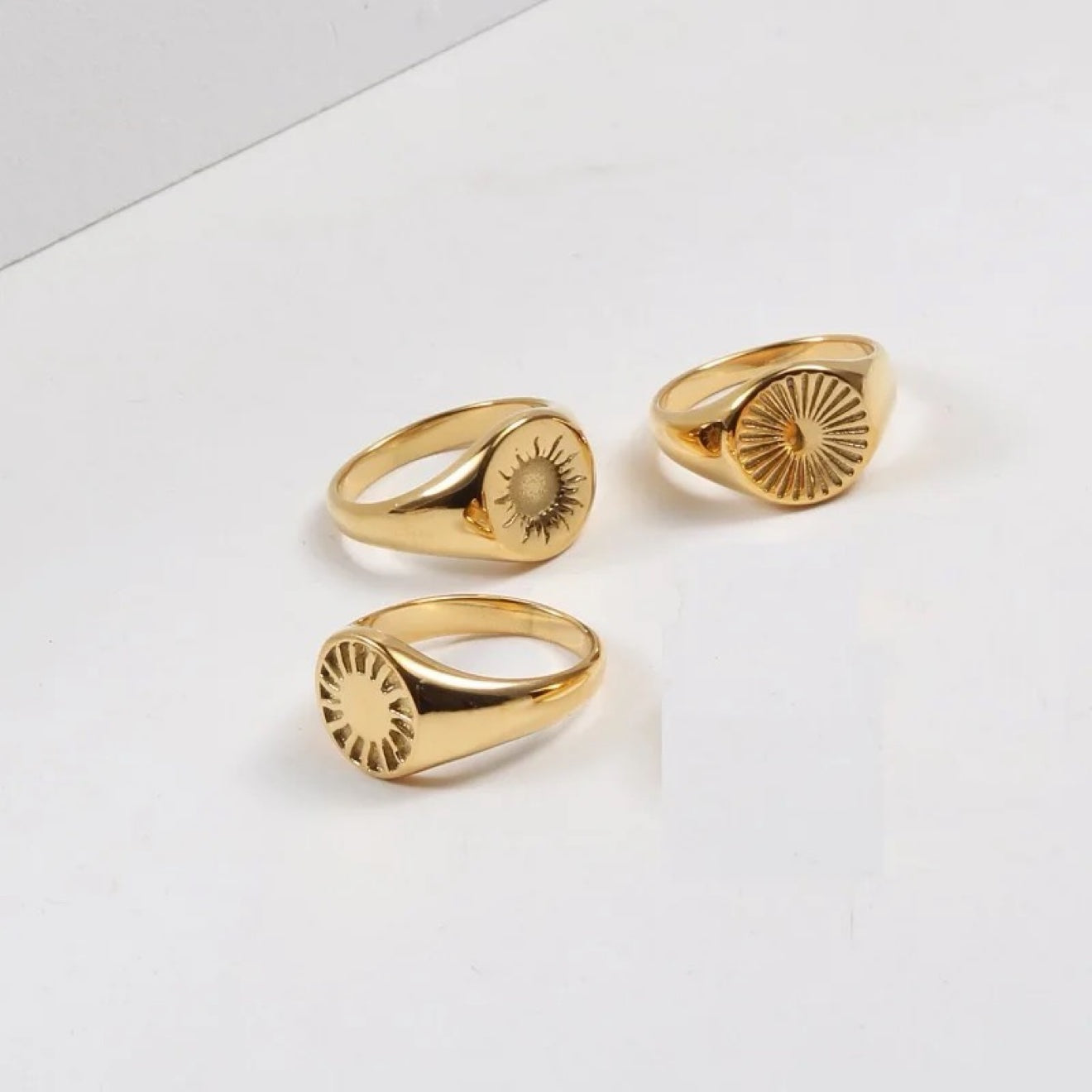Sunburst Signet Ring