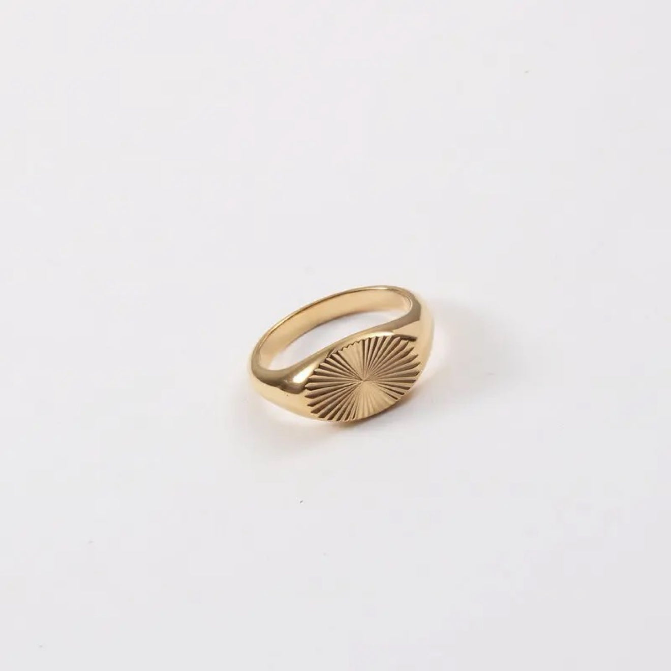 Sunburst Signet Ring