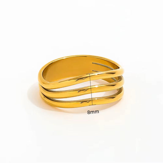 Triple Wave Band Ring