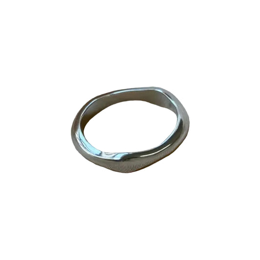 Chunky Organic Band Ring gold