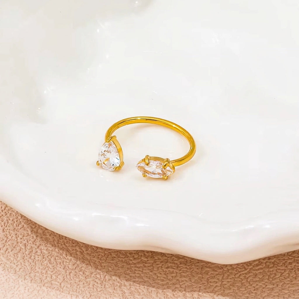 Pear Marquise Open Ring