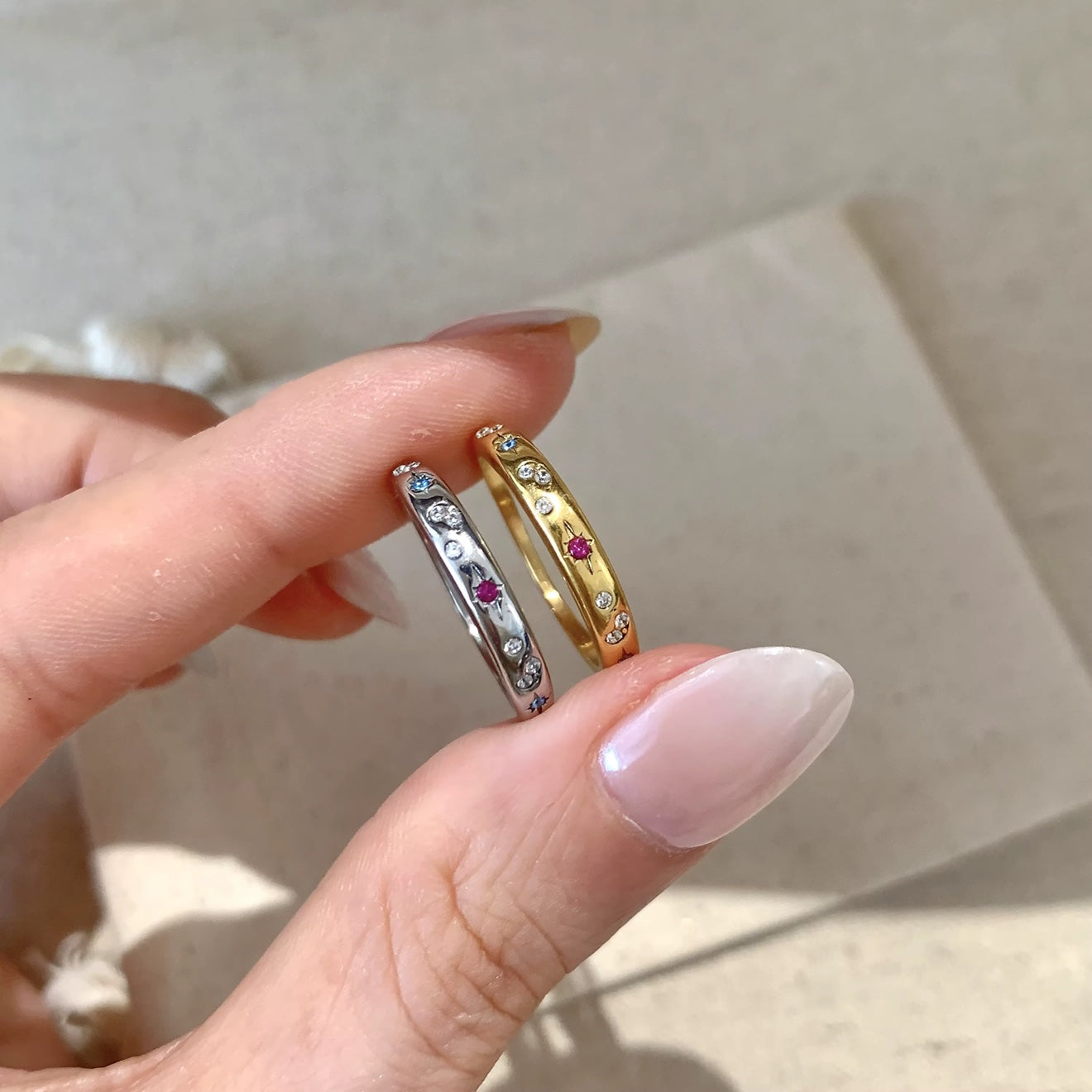 Celestial Star Band Ring