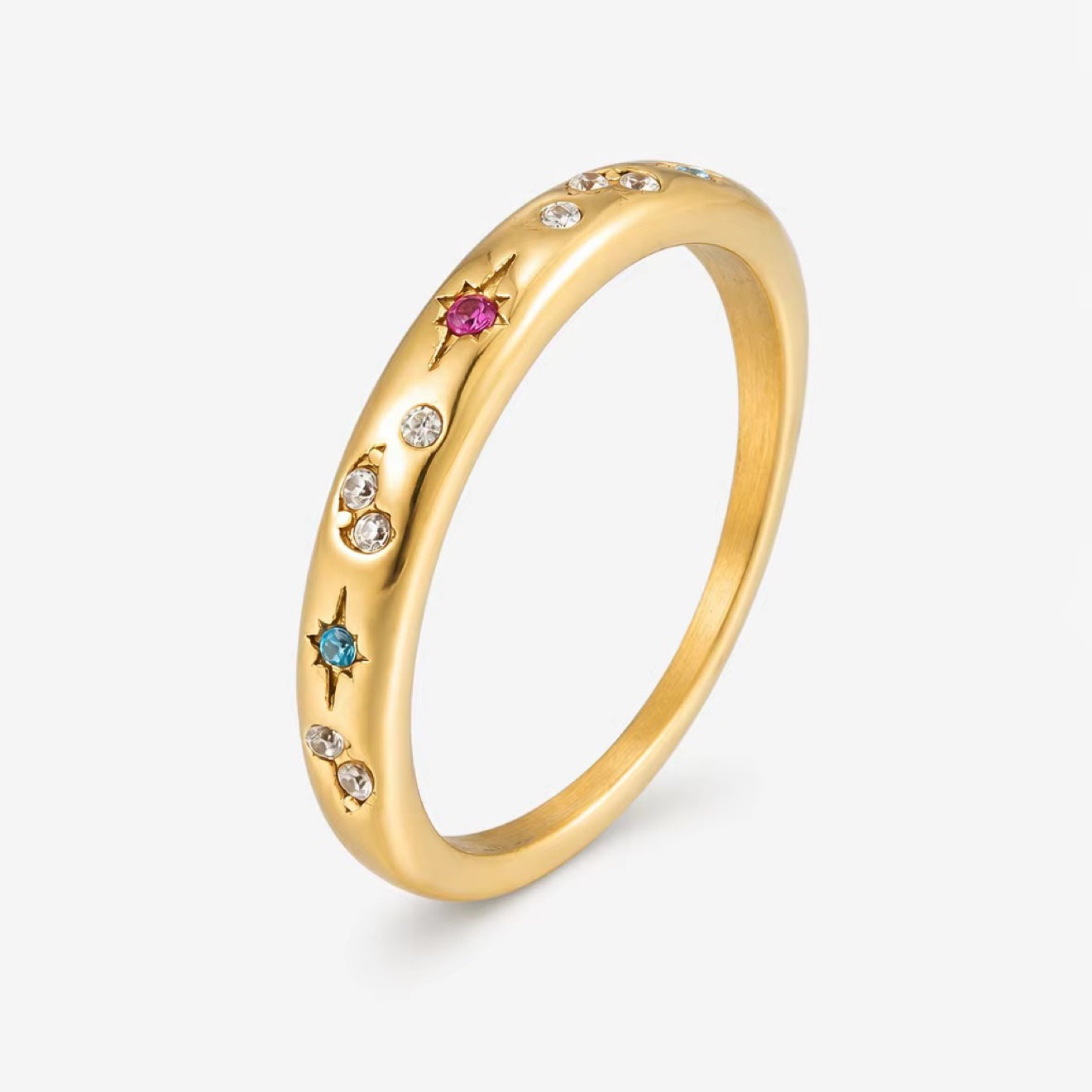 Celestial Star Band Ring
