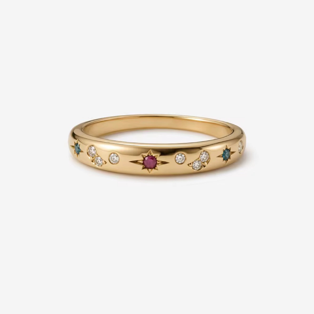 Celestial Star Band Ring