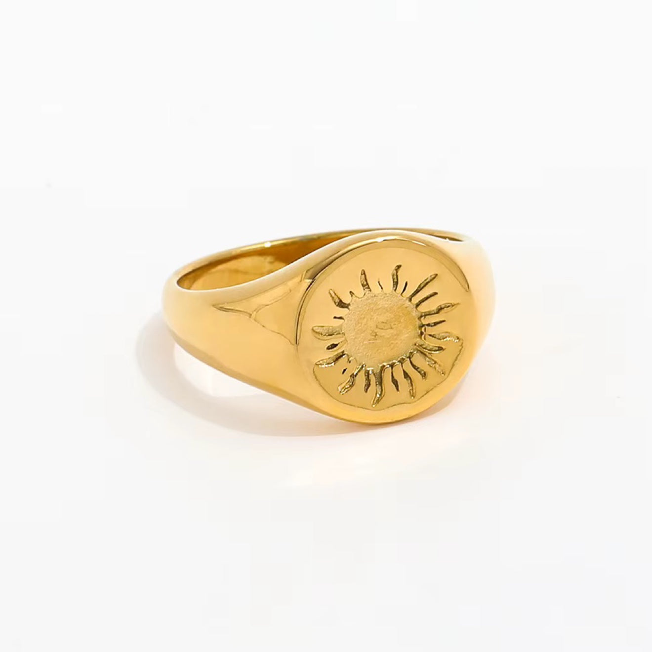 Sunburst Signet Ring